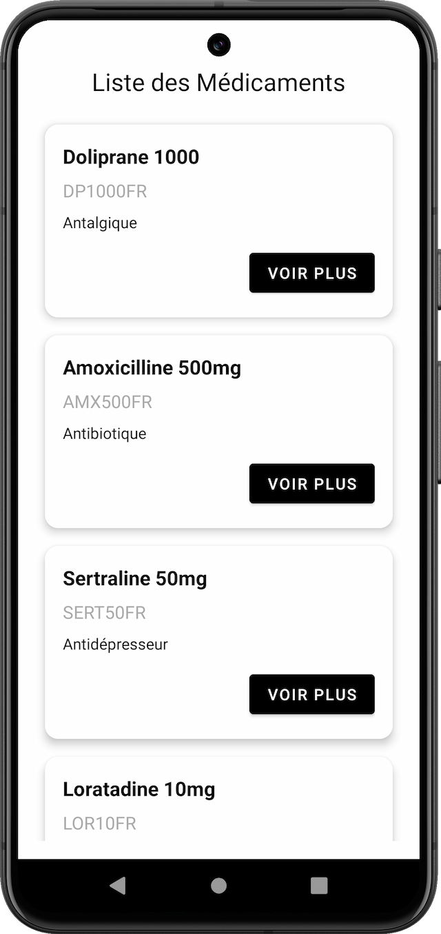 Catalogue de Médicaments