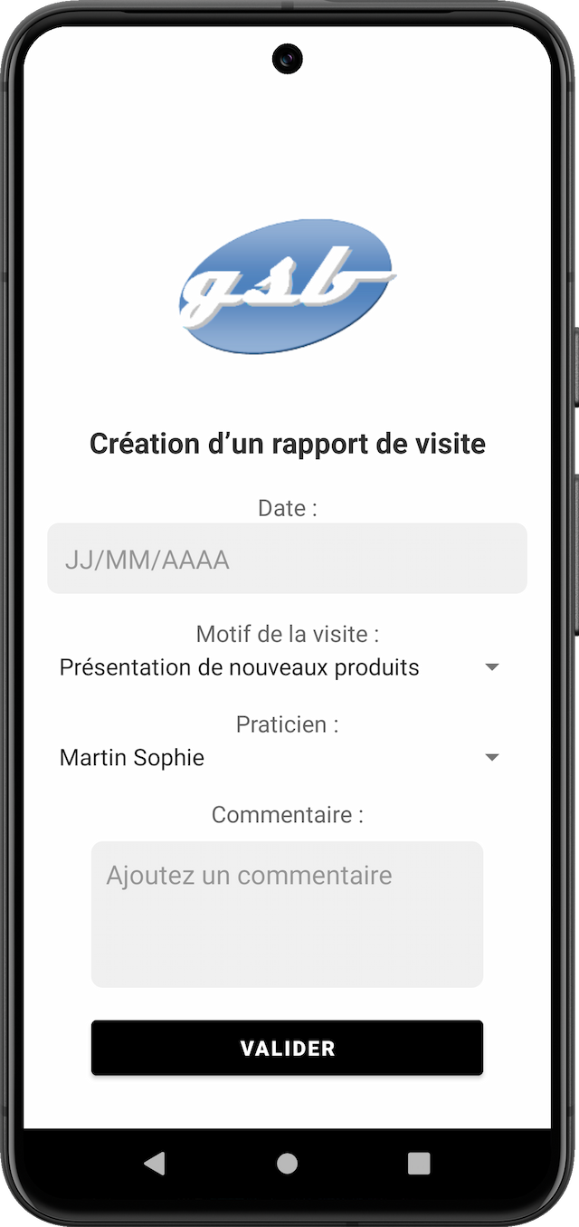 Création d'une nouvelle visite